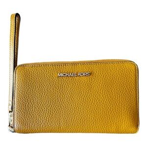 Michael Kors large wallet, jet set , marigold